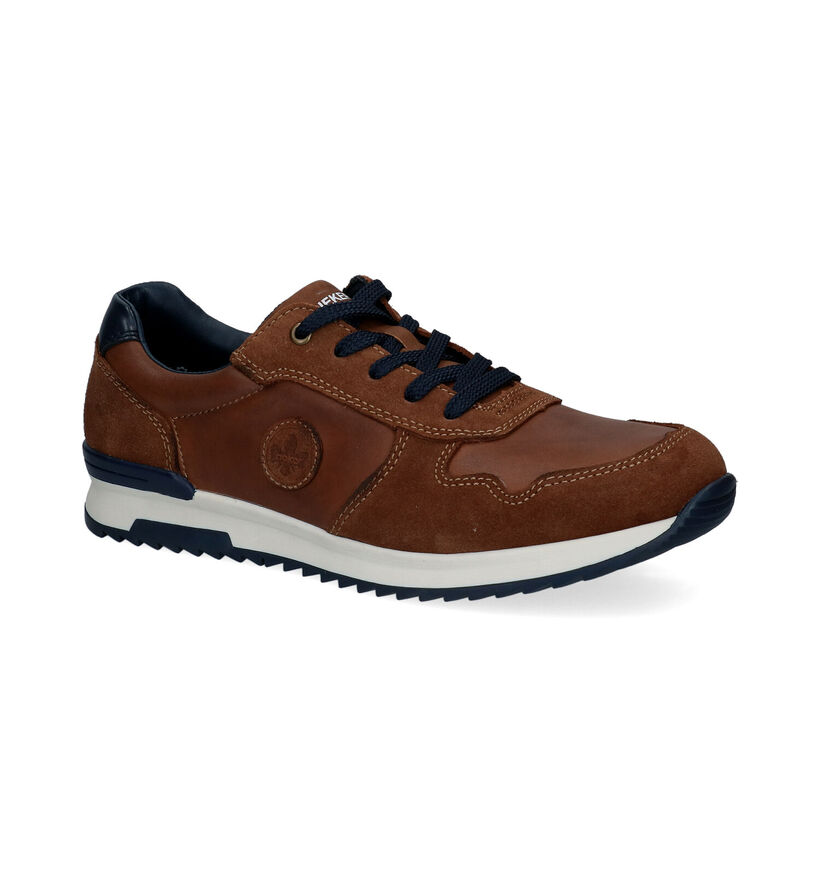 Rieker Chaussures à lacets en Bleu foncé en nubuck (298472)