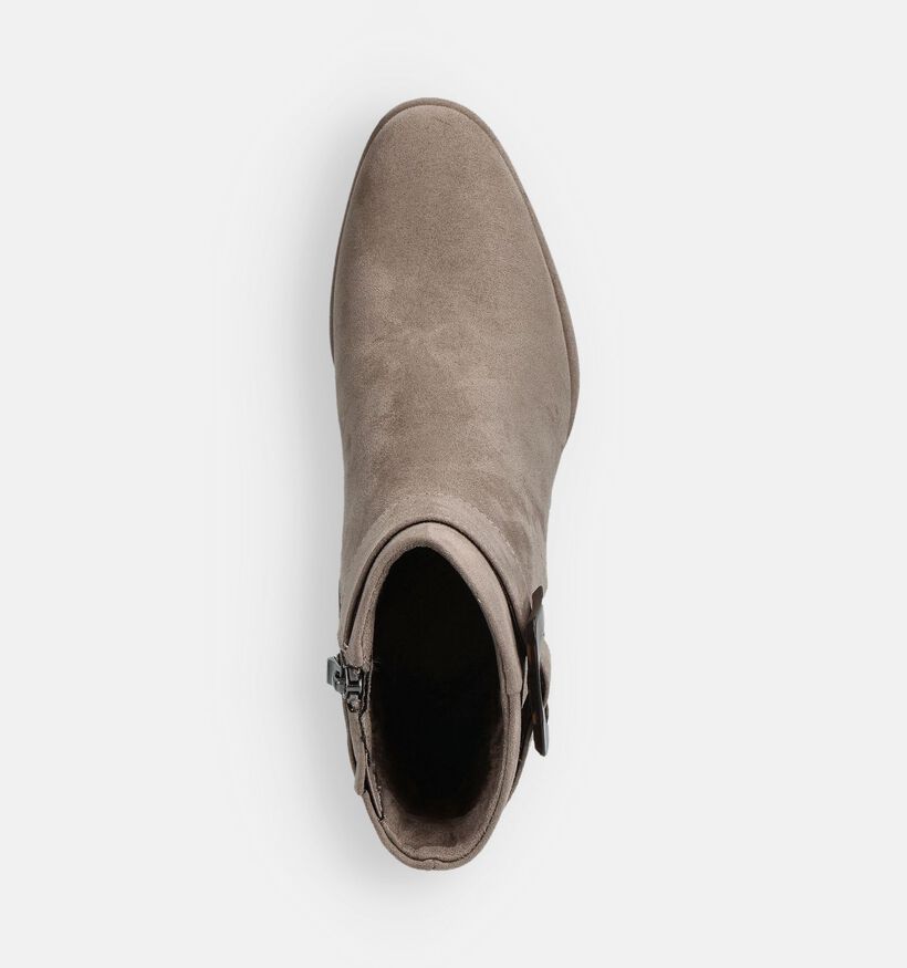 Marco Tozzi Taupe Enkellaarzen voor dames (362545)