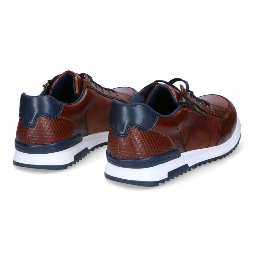 Rieker Chaussures à lacets en Brun foncé en cuir (308606)
