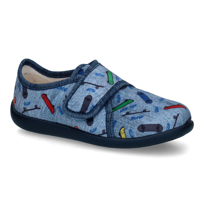 Bellamy Martien Pantoufles en Bleu pour garçons (316981)