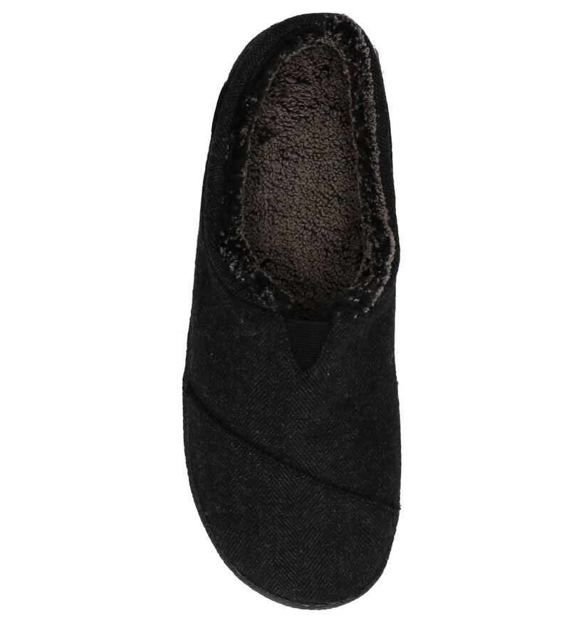 Toms Zwarte Pantoffels in stof (232343)