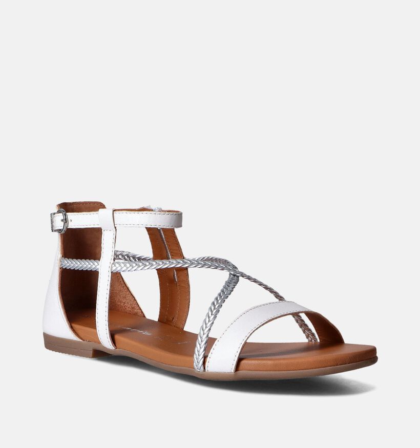Tamaris Sandales plates en Blanc pour femmes (354409)