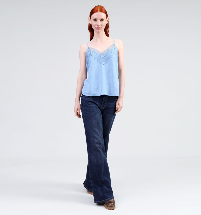 Vero Moda Alva Blauw Satijnen topje voor dames (349626)