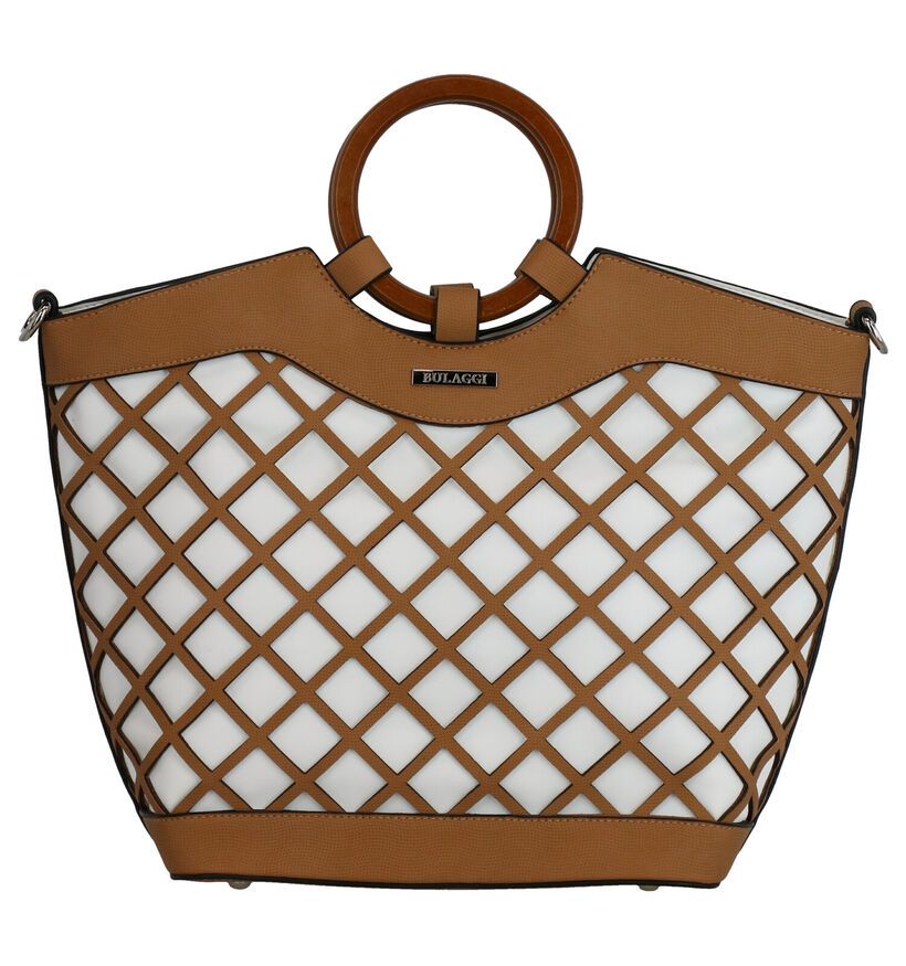 Bulaggi Frannie Sac à Main en Blanc/Cognac en simili cuir (274280)