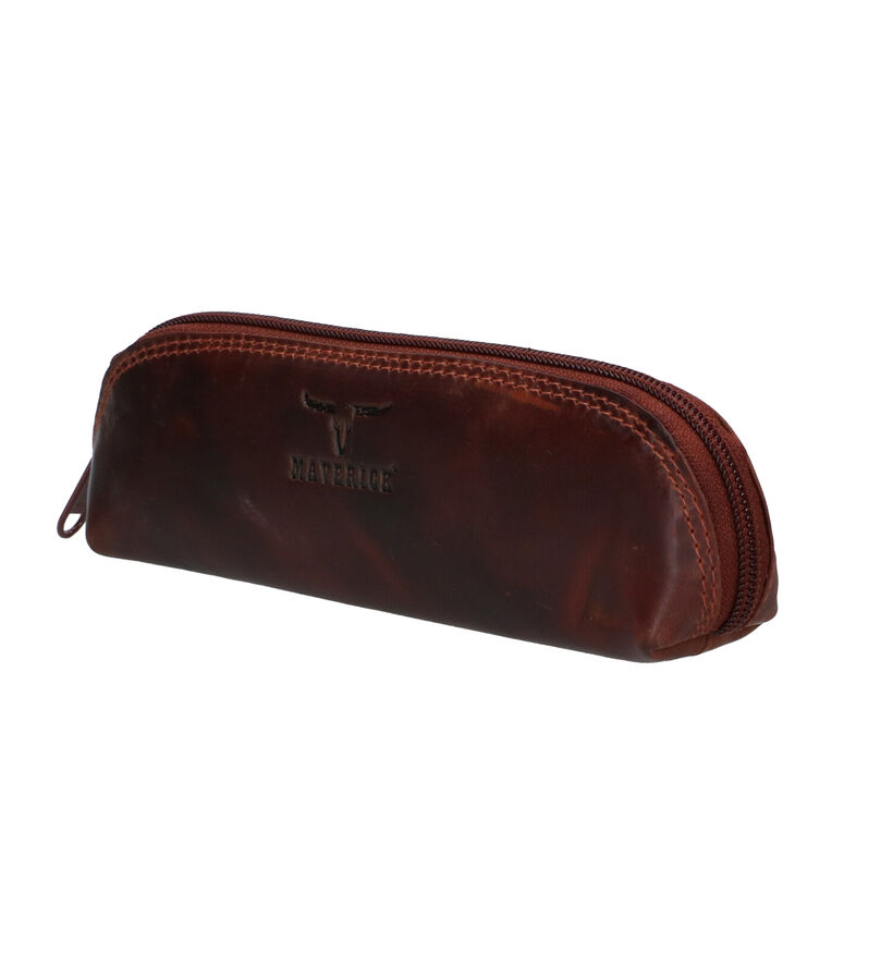 Maverick Trousse en Brun en cuir (291870)