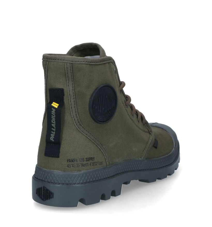 Palladium Pampa Hi Bottines en Vert Kaki pour hommes (336492) - pour semelles orthopédiques