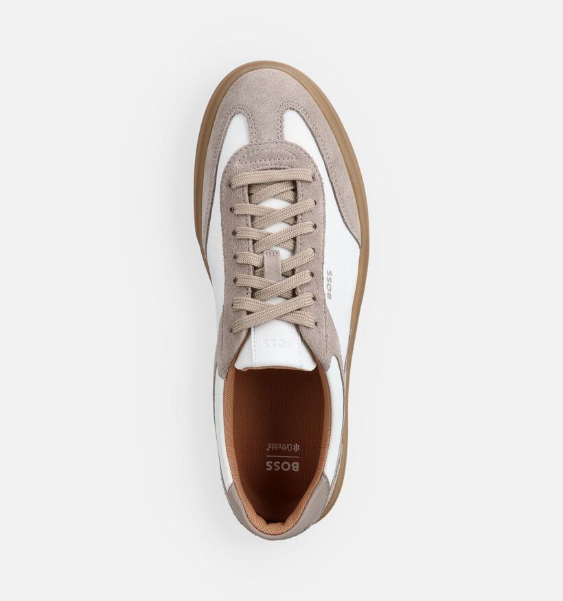 Boss Lichtbeige Sneakers voor heren (369013) - geschikt voor steunzolen