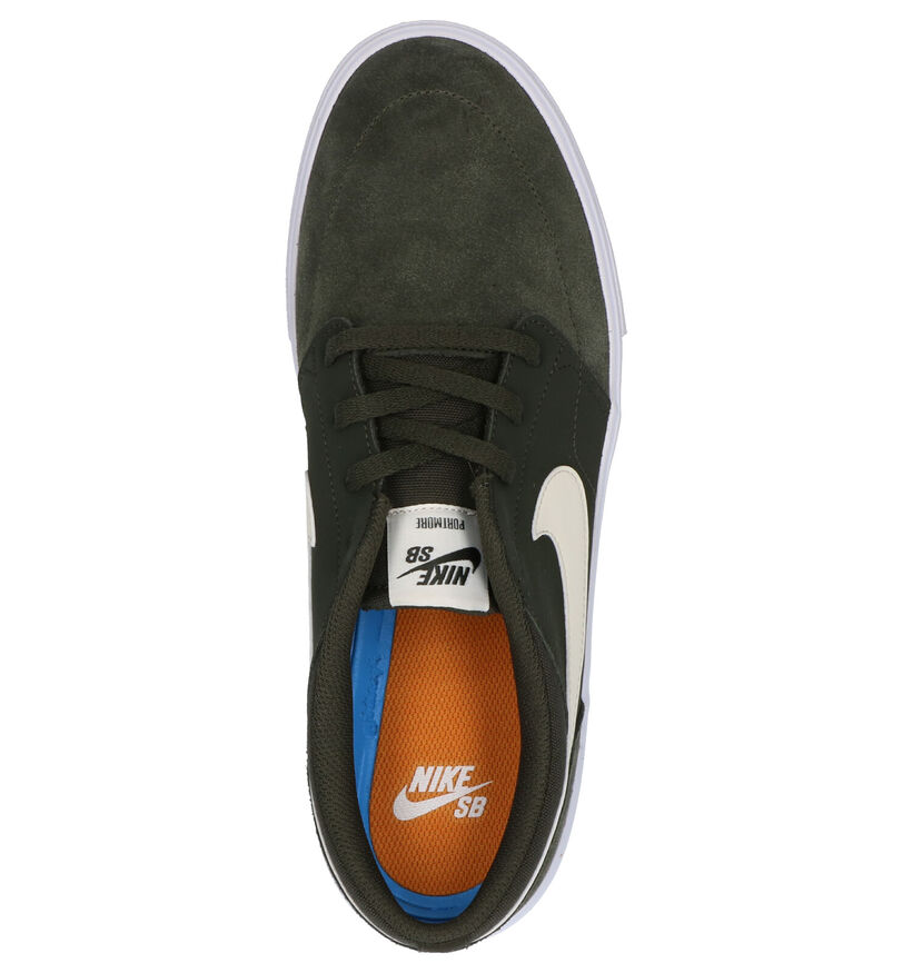 Nike SB Portmore II Solar Baskets en Kaki en daim (261693)