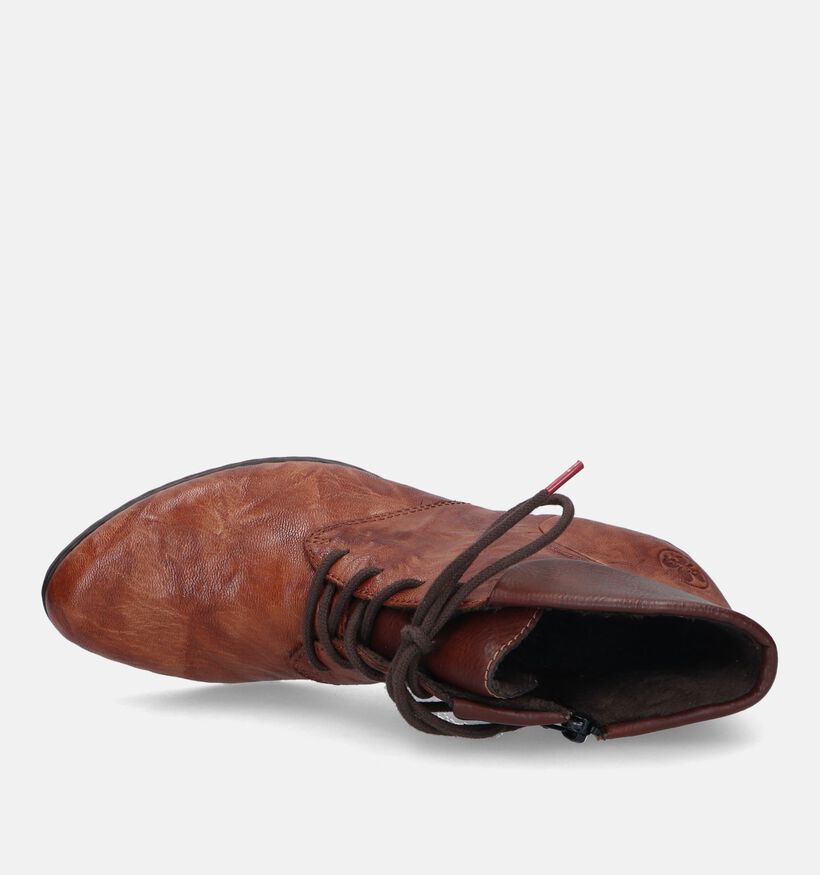Rieker Bottines à lacets en Cognac pour femmes (344405)