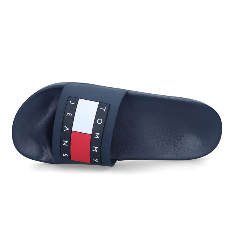 TH Tommy Jeans Pool Slide Blauwe Badslippers voor heren (336718)