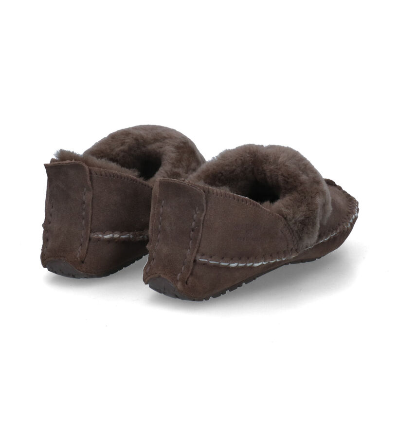 Warmbat Barrine Bruine Pantoffels voor dames (326091)