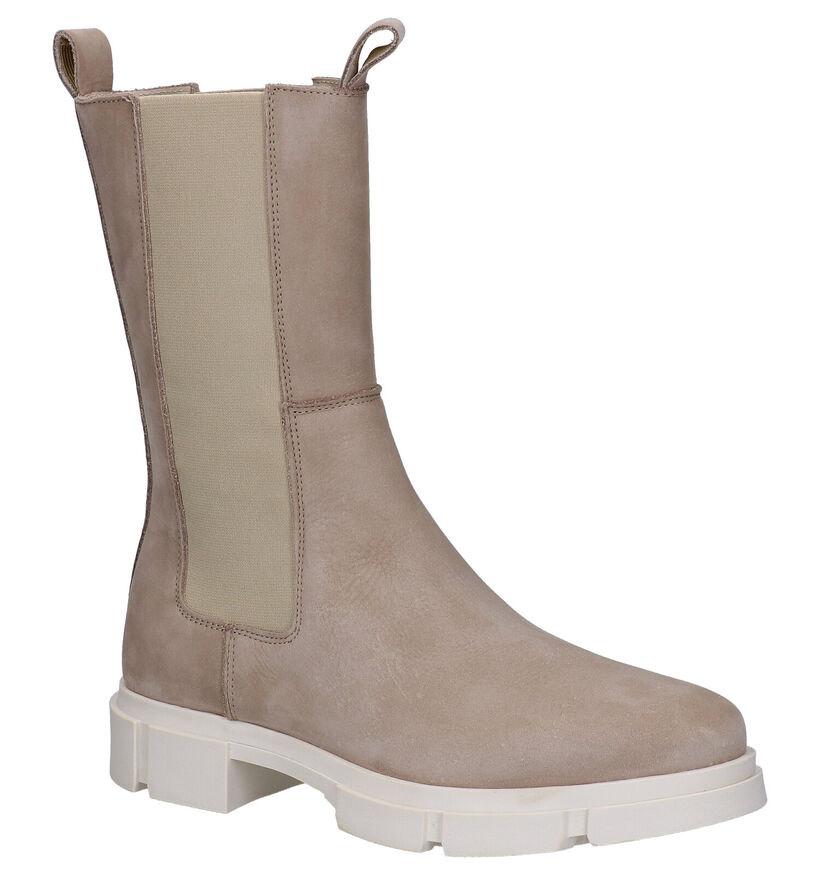 Tango Romy Taupe Chelsea Boots in stof (291404)