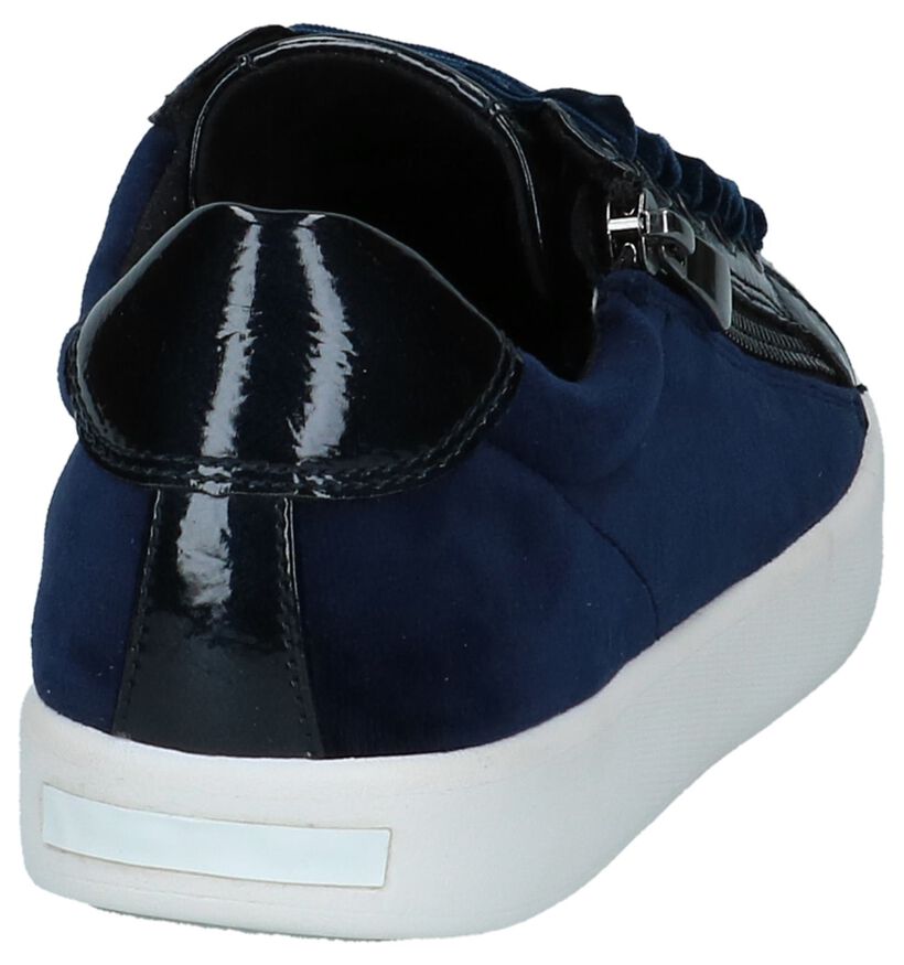 Youh! Baskets basses en Bleu foncé en cuir verni (222089)