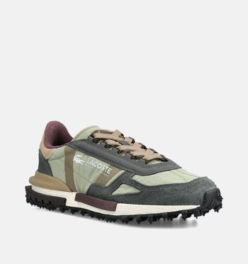Lacoste Low Sneakers Zwart/Wit/Groen/Grijs