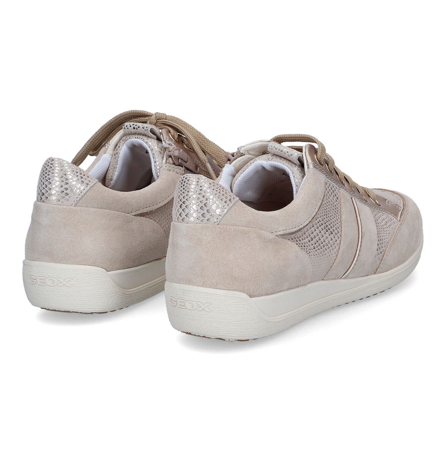 Geox Myria Chaussures a lacets en Beige Femmes Baskets en ligne sur TORFS.BE