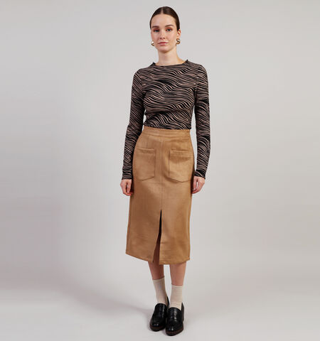 Vila Jupes Beige