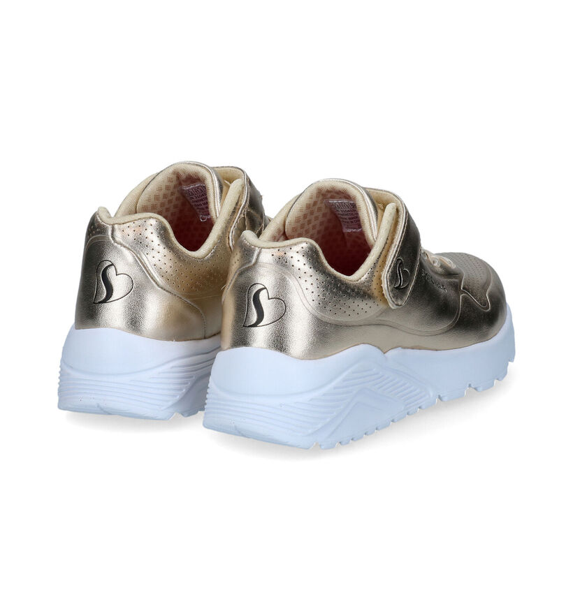 Skechers Gouden Sneakers in kunstleer (310623)