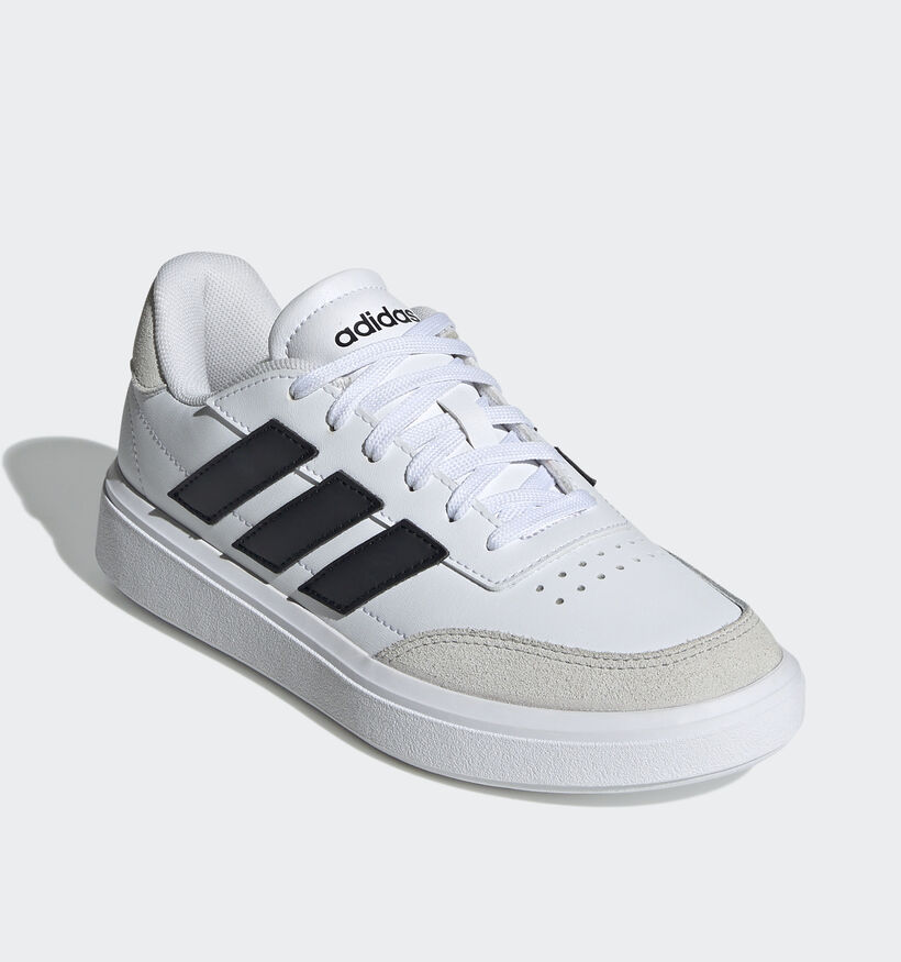 adidas Courtblock Witte Sneakers voor jongens, meisjes (343213) - geschikt voor steunzolen