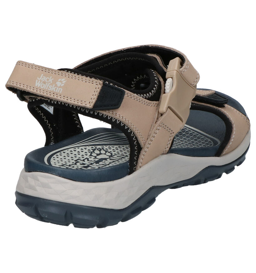 Lichtbeige Sandalen Jack Wolfskin Rocky in nubuck (268012)