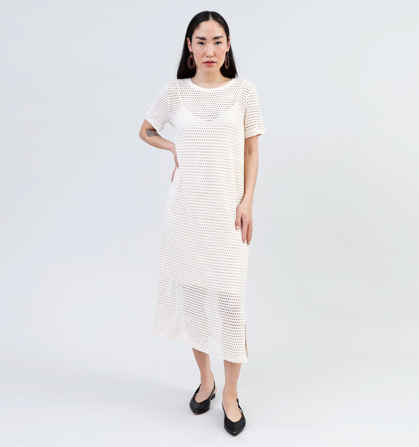 Vila Adella Beige Midi jurk voor dames (342116)