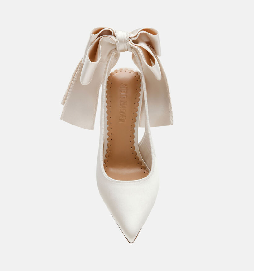Steve Madden Teacup Ivory Satin Witte Pumps voor dames (379918)