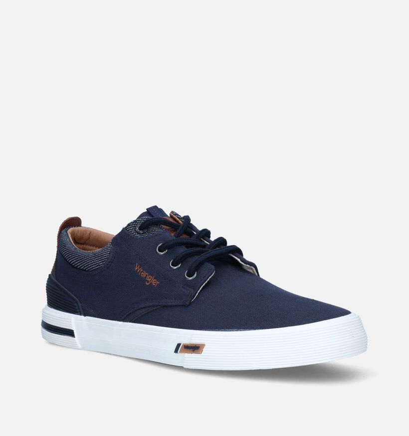 Wrangler Valley City C Chaussures à lacets en Bleu pour hommes (338472)