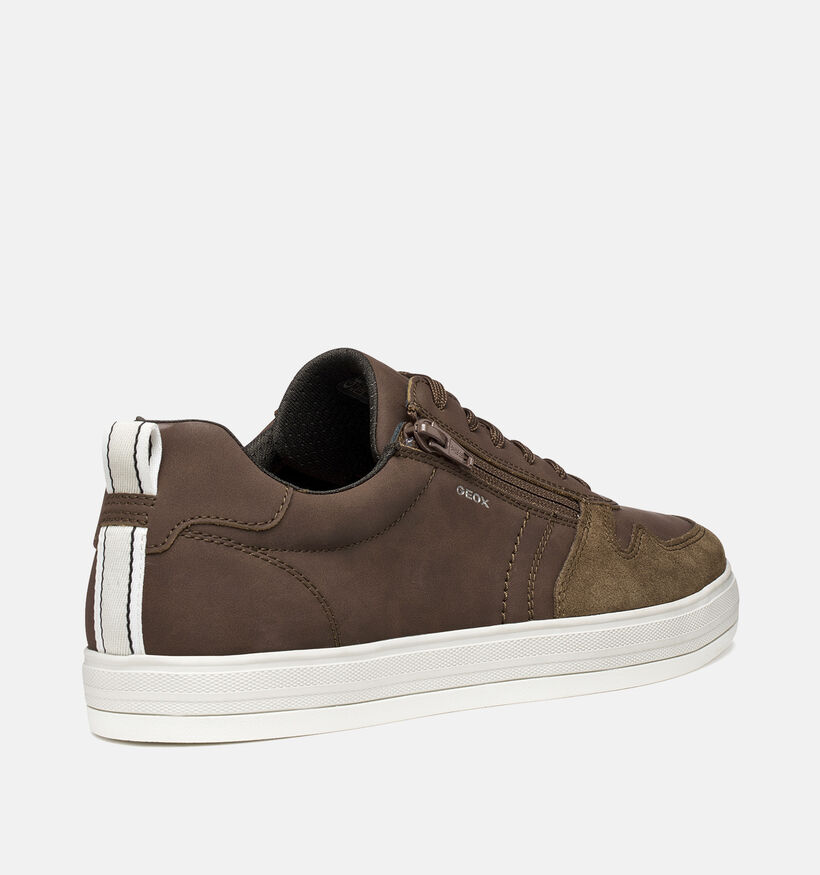 Geox Serifos Bruine Rits-Veterschoenen voor heren (368026) - geschikt voor steunzolen