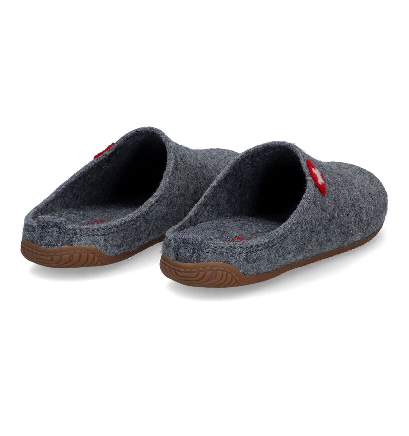 Living Kitzbühel Pantoufles ouvertes en Gris pour femmes (332434) - pour semelles orthopédiques