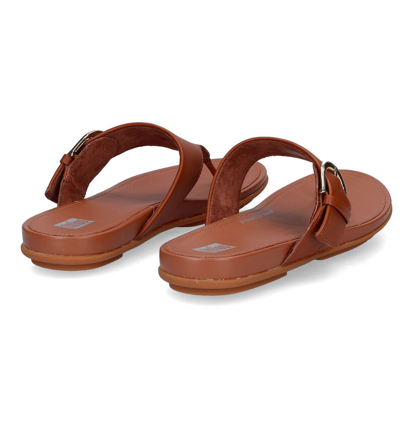 FitFlop Graccie Zwarte Teenslippers in leer (304869)