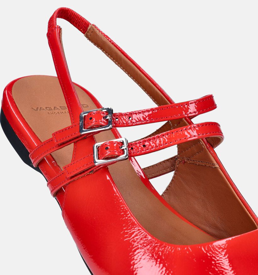 Vagabond Hermine Ballerines en Rouge pour femmes (350686)
