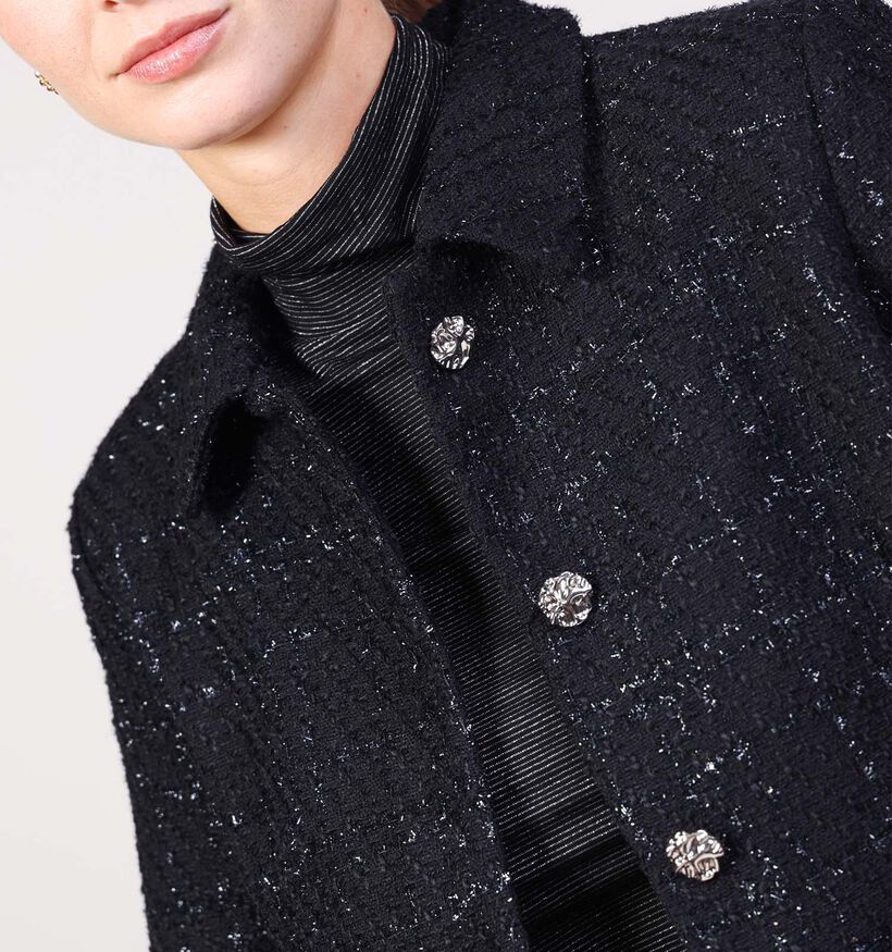 JDY Denver Donkerblauwe Bouclé Jasje voor dames (362429)