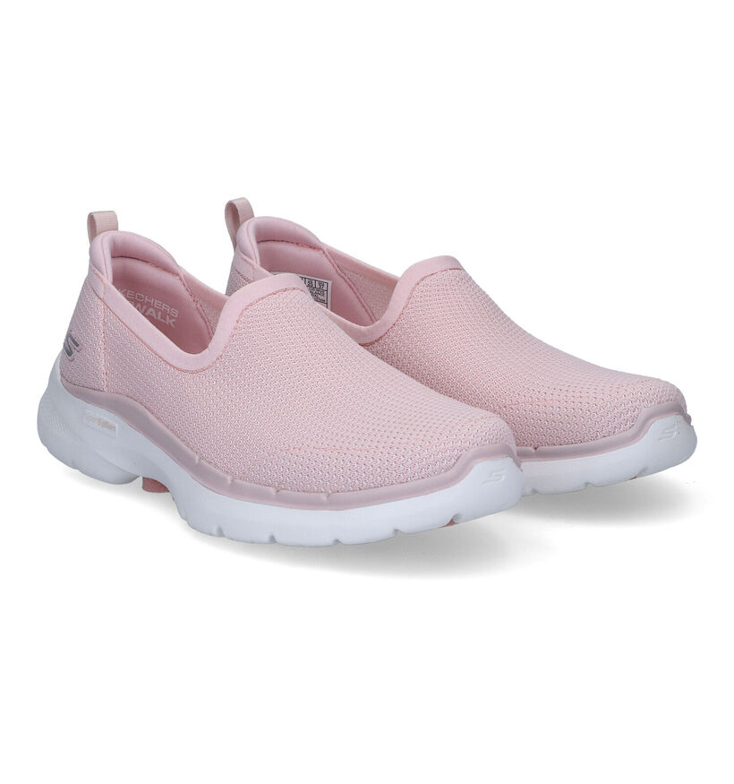 Skechers Go Walk 6 Clear Virtue Baskets en Rose pour femmes (305300)