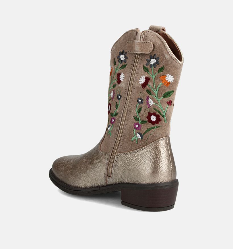 Milo & Mila Santiags en Or pour filles (363177)