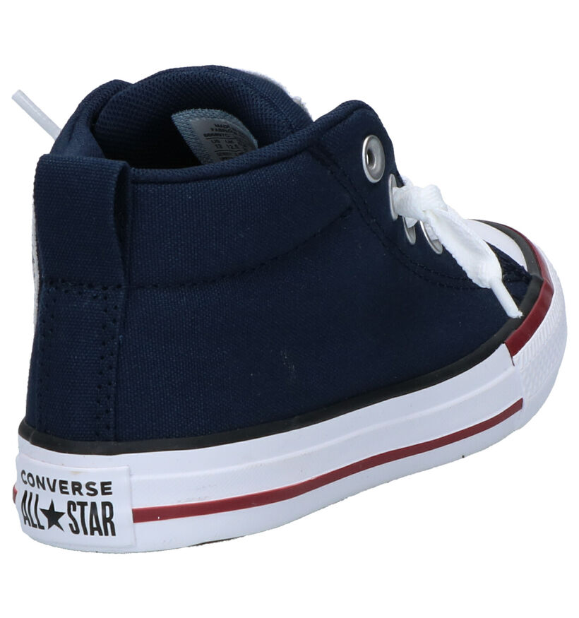 Converse Chuck Taylor AS Street Blauwe Sneakers in stof (266014)