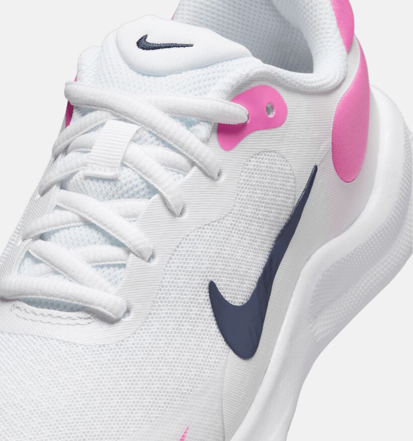 Nike Revolution 7 Witte Sneakers voor meisjes (357205) - geschikt voor steunzolen