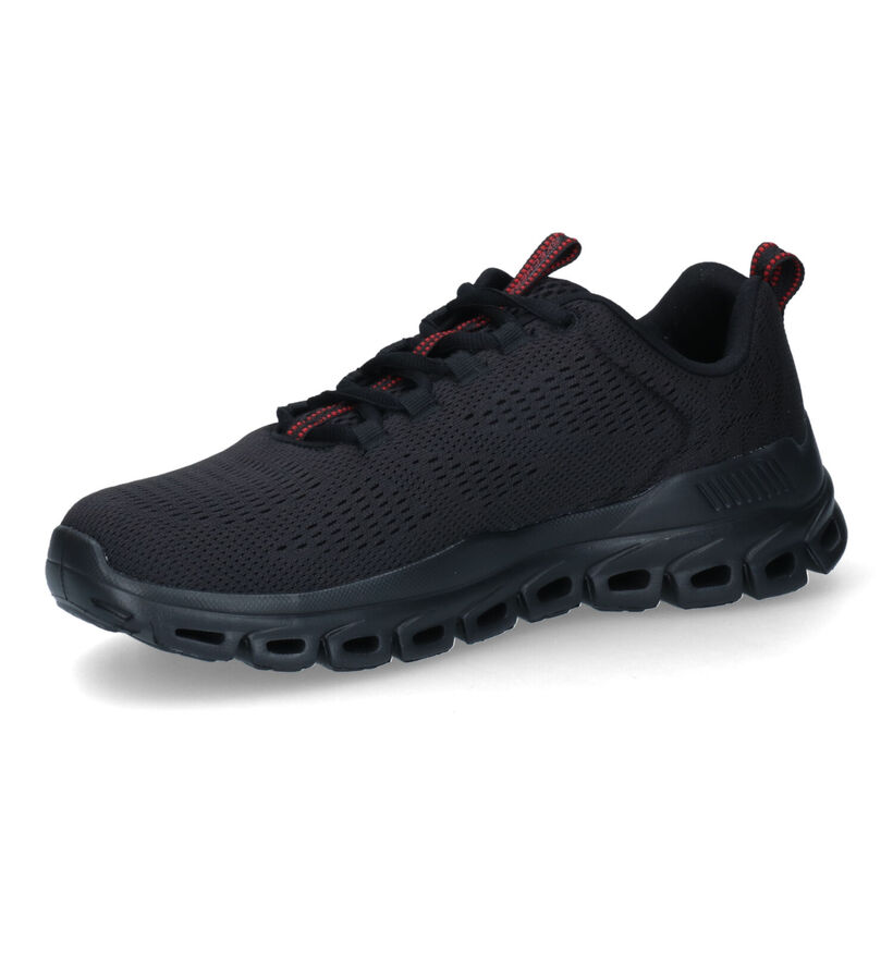 Skechers Glide Step Fasten Zwarte Sneakers voor heren (310797)