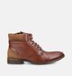 Via Borgo Bruine Geklede Boots met Veters voor heren (373767)