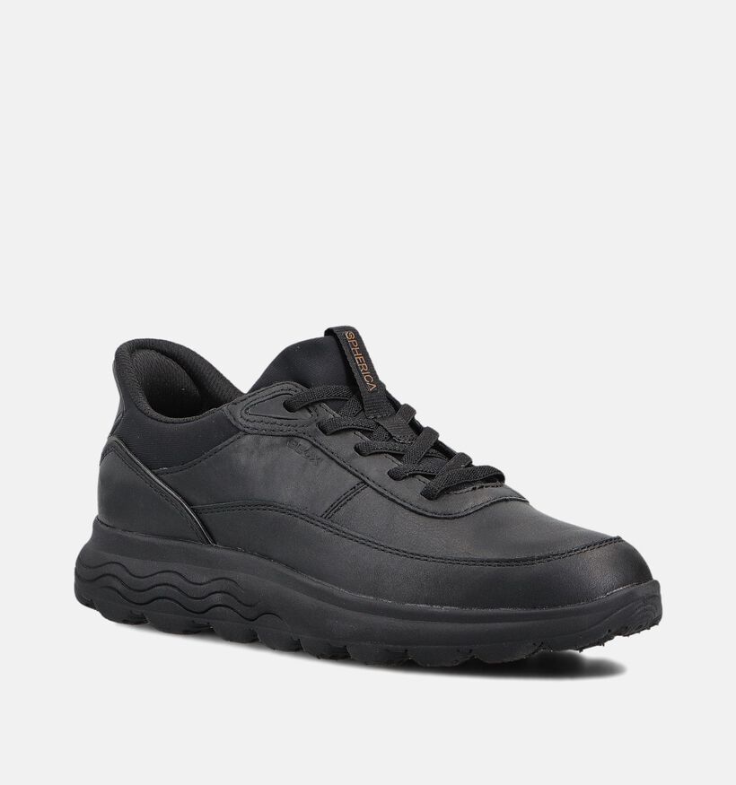 Geox Spherica Plus Baskets casual en Noir pour femmes (360131) - pour semelles orthopédiques