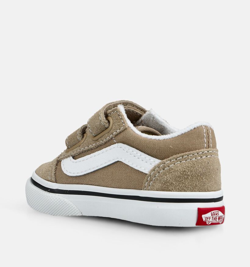 Vans Old Skool Baskets pour b&eacute;b&eacute; en Beige pour filles (376416)