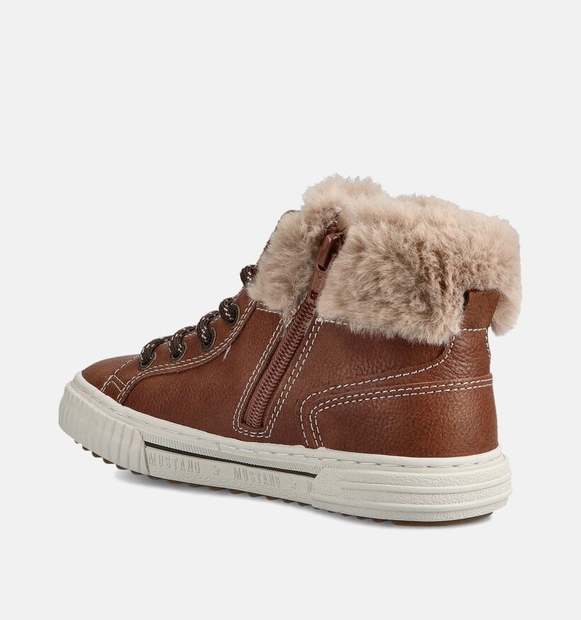 Mustang Chaussures hautes en Cognac pour filles (363283) - pour semelles orthopédiques