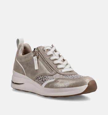 Tamaris Comfort Sneakers Zwart/Beige/Cognac