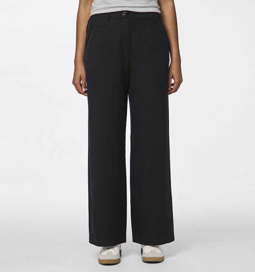 Pieces Kamil Pantalon large en Noir L32 pour femmes (351128)