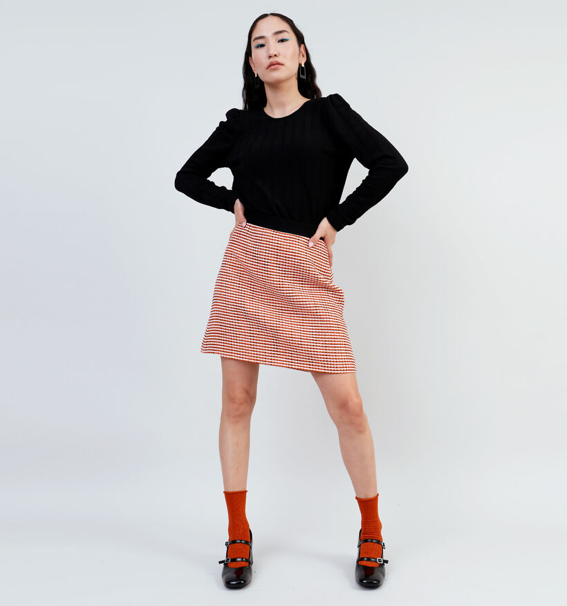 comma casual identity Oranje Mini rok voor dames (337519)