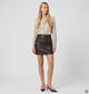 Pieces Ariana Jupe mi-longue en Brun fonc&eacute; pour femmes (379335)