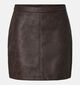 Pieces Ariana Donkerbruine Mini-Rok voor dames (379335)