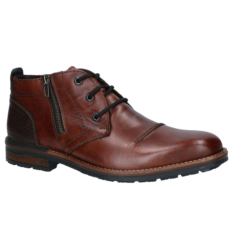 Rieker Chaussures hautes en Brun foncé en cuir (277693)