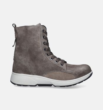 Boots à lacets taupe