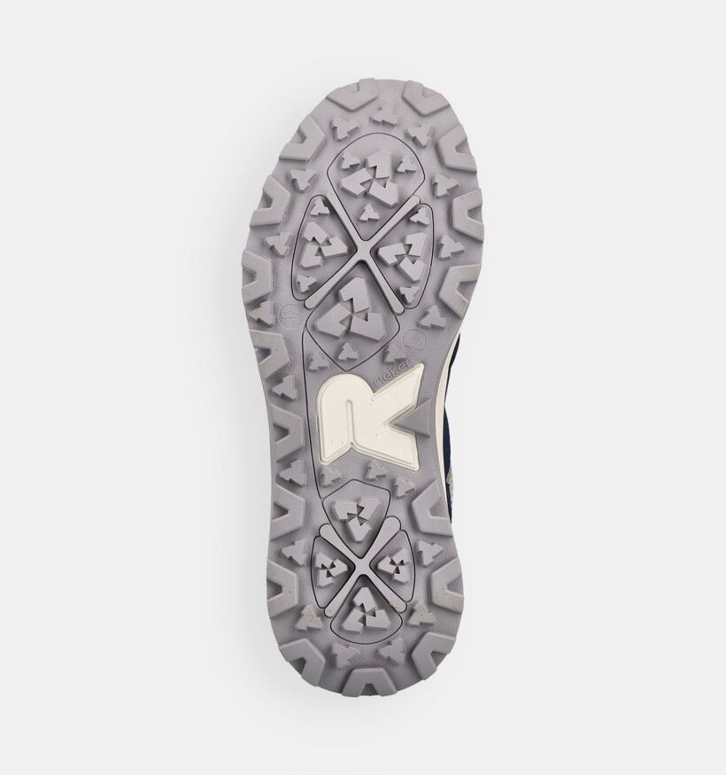 Rieker Baskets basses en Bleu pour hommes (367563) - pour semelles orthop&eacute;diques