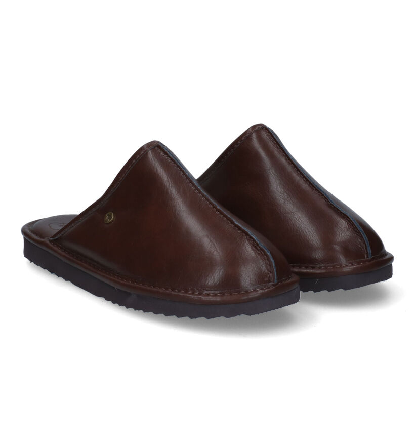 Warmbat Barron Bruine Pantoffels voor heren (296347)