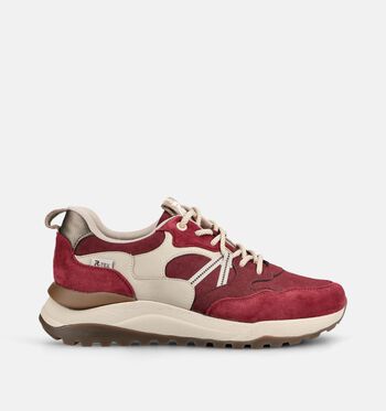 Rieker Low Sneakers Beige/Bordeaux